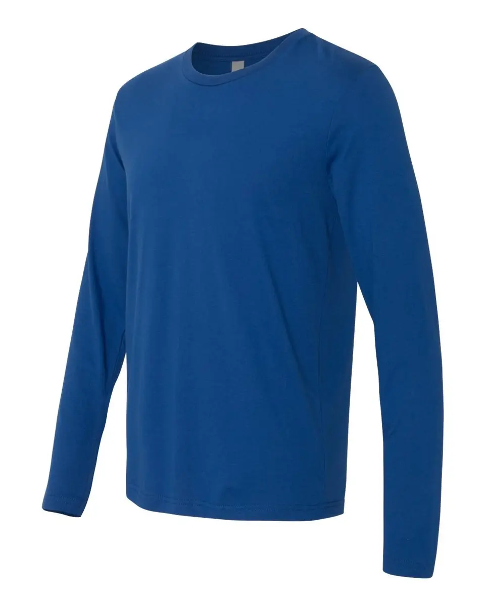 The Next Level Men's Long-Sleeve Poly/Cotton Thermal White S | Support for Indian Climate - view 2