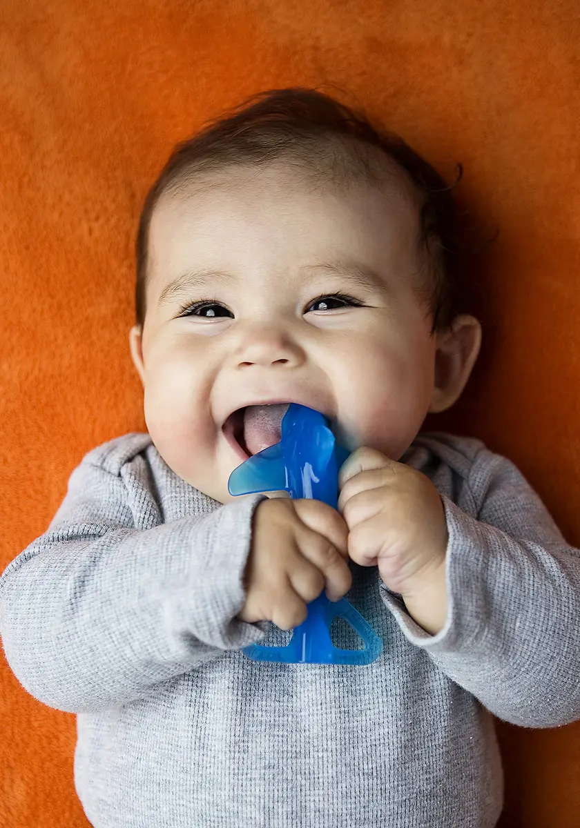Baby Banana Shark Training Toothbrush 1 Count | Bendable Food-Grade Silicone for Gums & Teeth - view 2