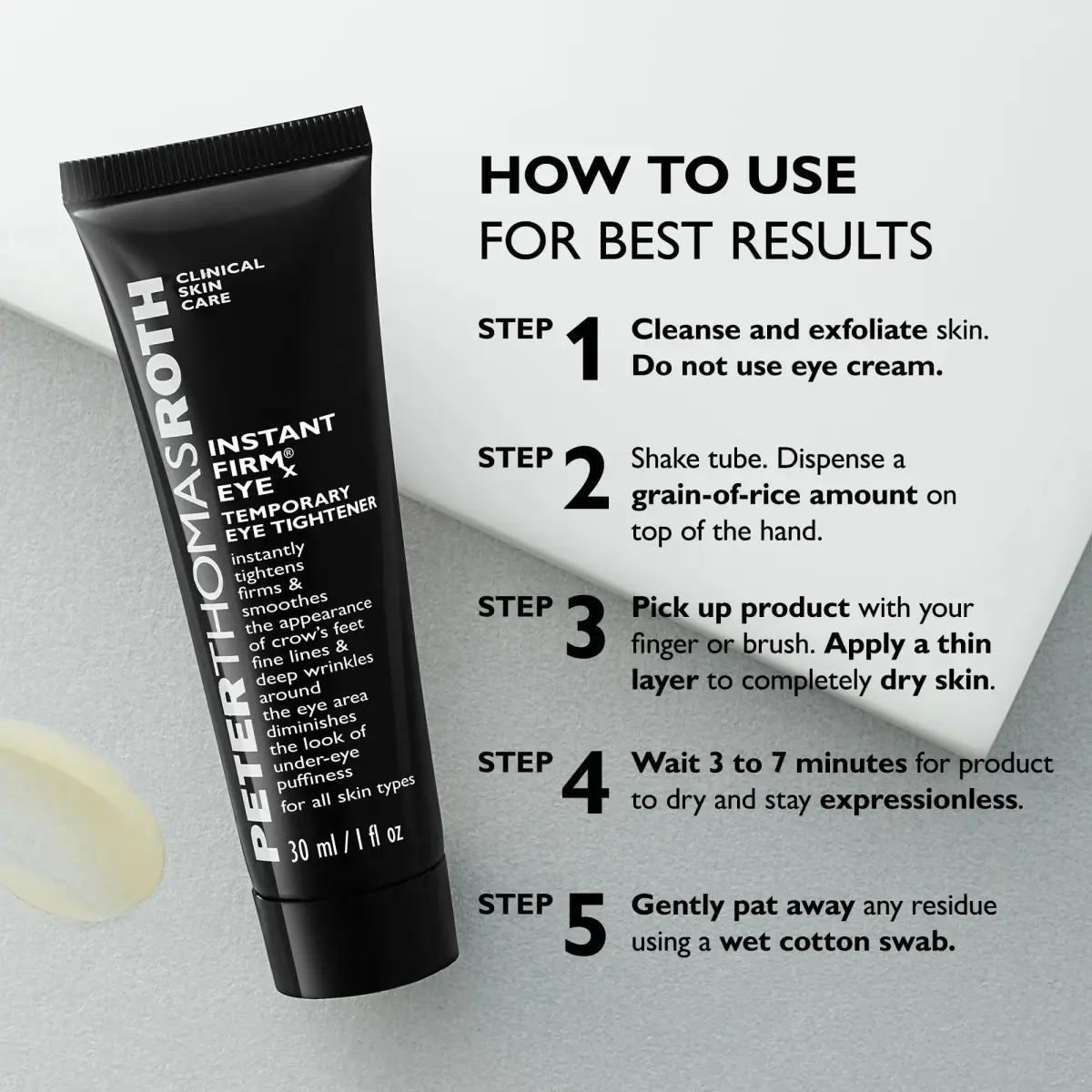 Peter Thomas Roth Instant FIRMx® Eye Temporary Eye Tightener 30ml (1 Fl Oz) | Ophthalmologist-Tested for Instant Firmness - view 6
