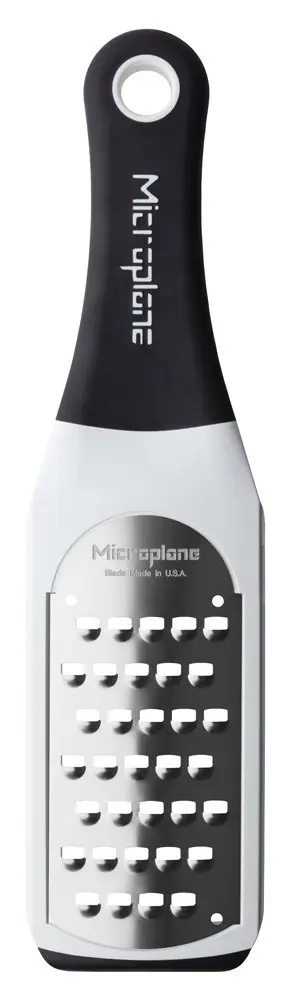 Microplane Artisan Series Extra Coarse Grater & Zester (White) 1.5 cm (0.62 in) | USA-Sourced Stainless Steel Blade - main product image