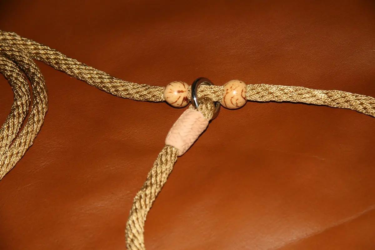 Alvalley Nylon Dog Training Leash with 2 Stoppers 1.83 m (6 ft) | Adjustable Rope with Braided Leather Ends - view 2