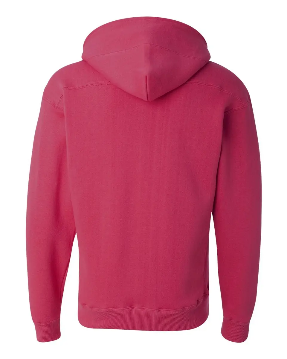 J. America Black Hockey Hood Sweatshirt | 80% Cotton, 20% Polyester | Large - view 4