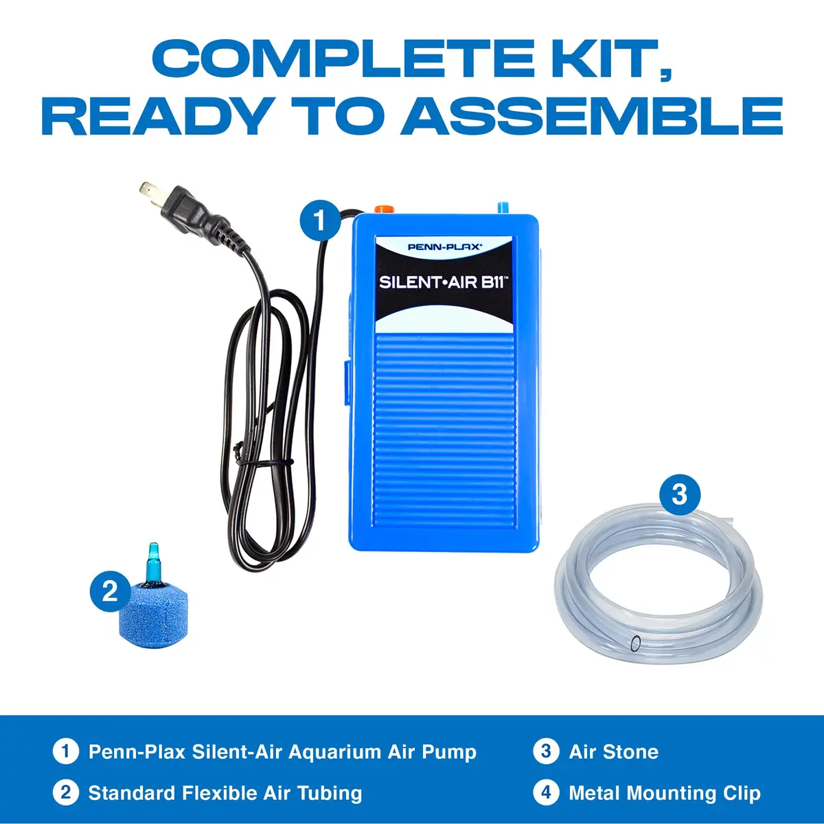 Penn-Plax Silent-Air Aquarium Air Pump with Battery Backup for Fish Tanks up to 29 Gallons | Emergency Power Outage Support (120 chars) - view 7