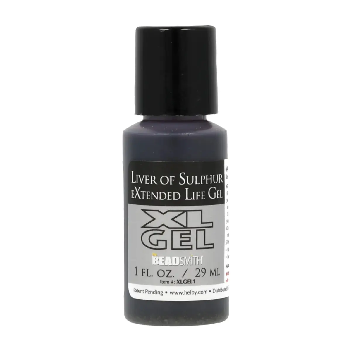 The Beadsmith XL Gel Liver of Sulfur Extended Life Gel | Patina & Oxidation for Jewelry (70-120 chars) - main product image