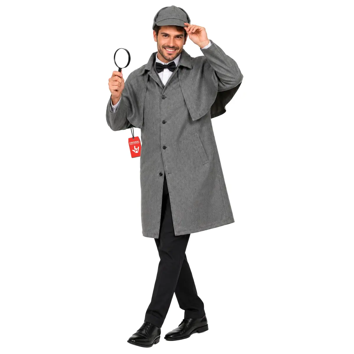 fun shack Sherlock Holmes Costume Men, Detective Costume M | Victorian Detective Look - main product image