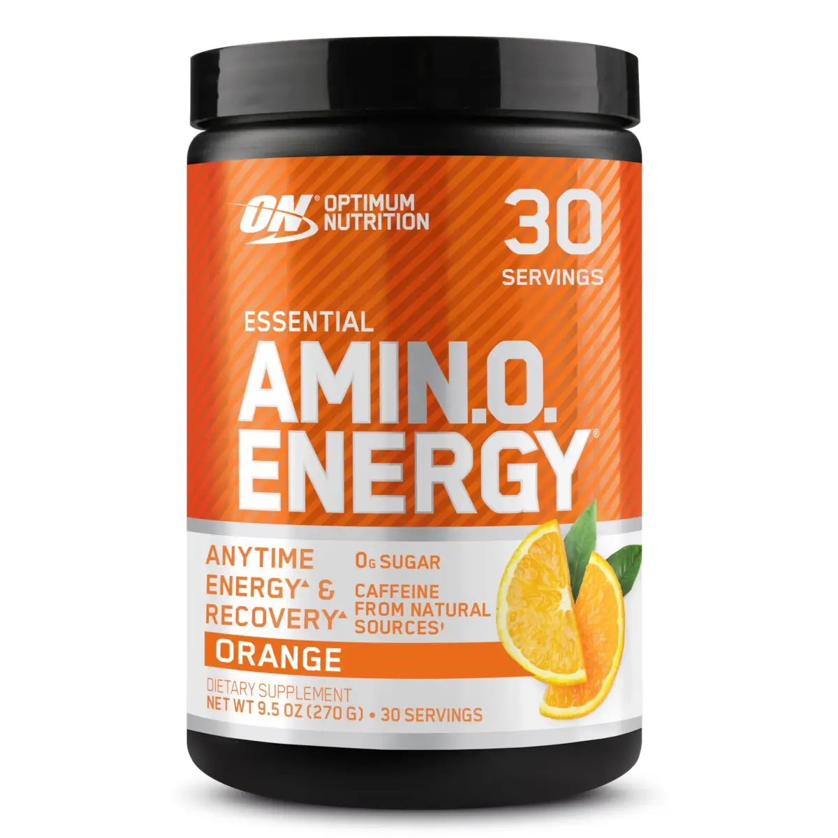 Optimum Nutrition Amino Energy Powder Orange Cooler 270g (9.5 Oz) | BCAAs & Caffeine for Energy & Focus - main product image