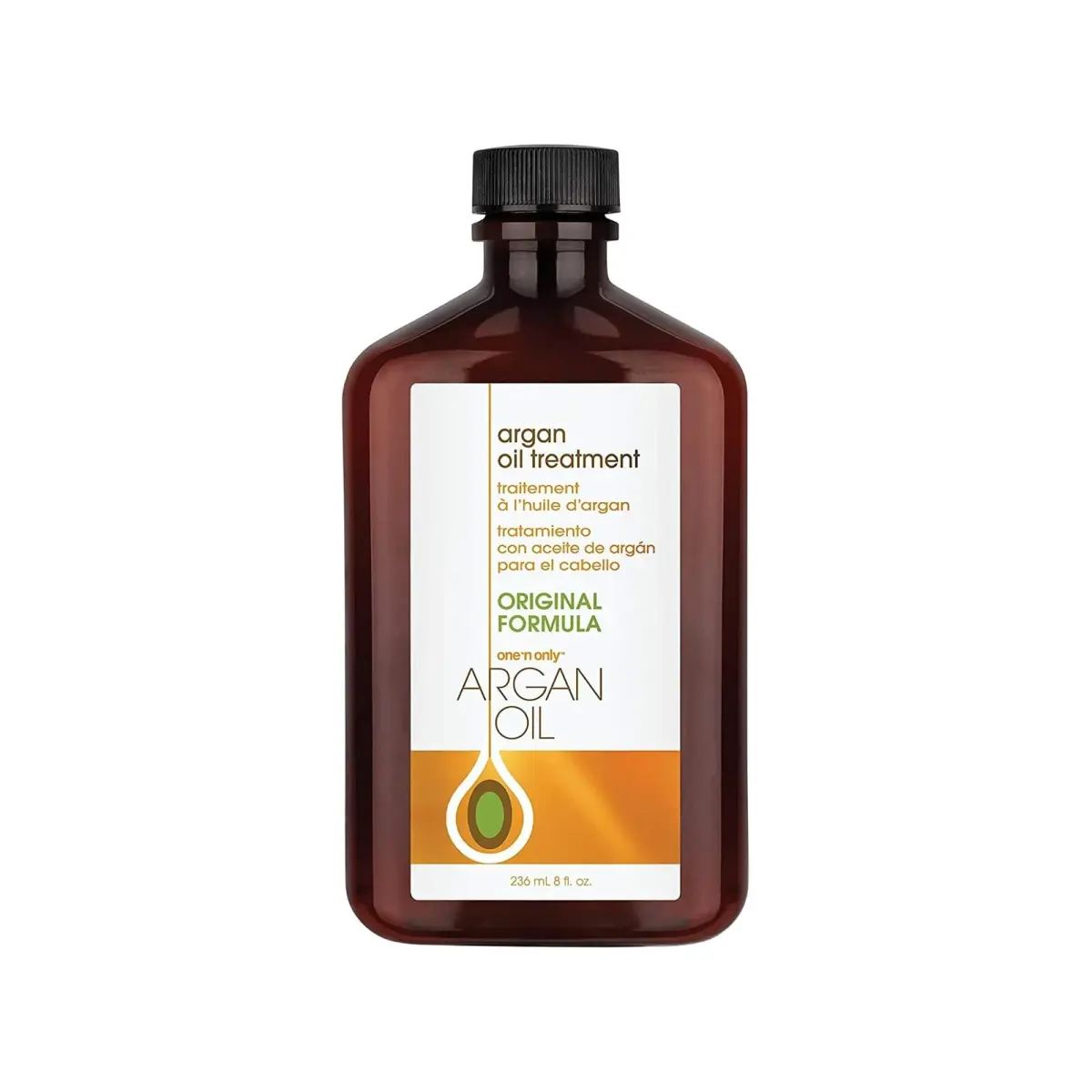 One 'N Only Argan Oil Hair Treatment 236ml (8 Fl Oz) | Lightweight Hydrating Oil for Shine, Heat Protection & Frizz Control - main product image
