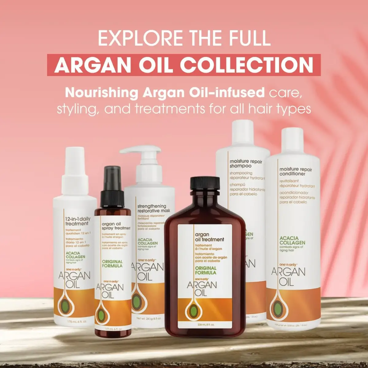 One 'N Only Argan Oil Hair Treatment 236ml (8 Fl Oz) | Lightweight Hydrating Oil for Shine, Heat Protection & Frizz Control - view 7