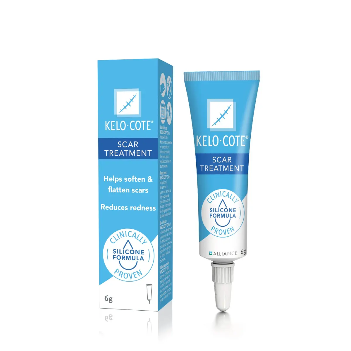 KELO-COTE Silicone Scar Gel 6g | Waterproof, Softens & Flatten Hypertrophic & Keloid Scars - main product image
