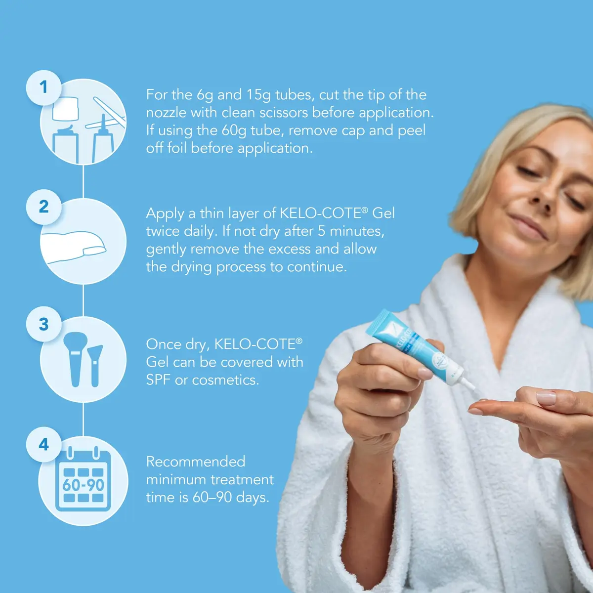 KELO-COTE Silicone Scar Gel 6g | Waterproof, Softens & Flatten Hypertrophic & Keloid Scars - view 6