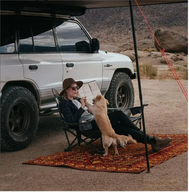 Mad Mats Reversible Outdoor Rug 6' x 9' | Durable UV-Protected Plastic Mat - view 3