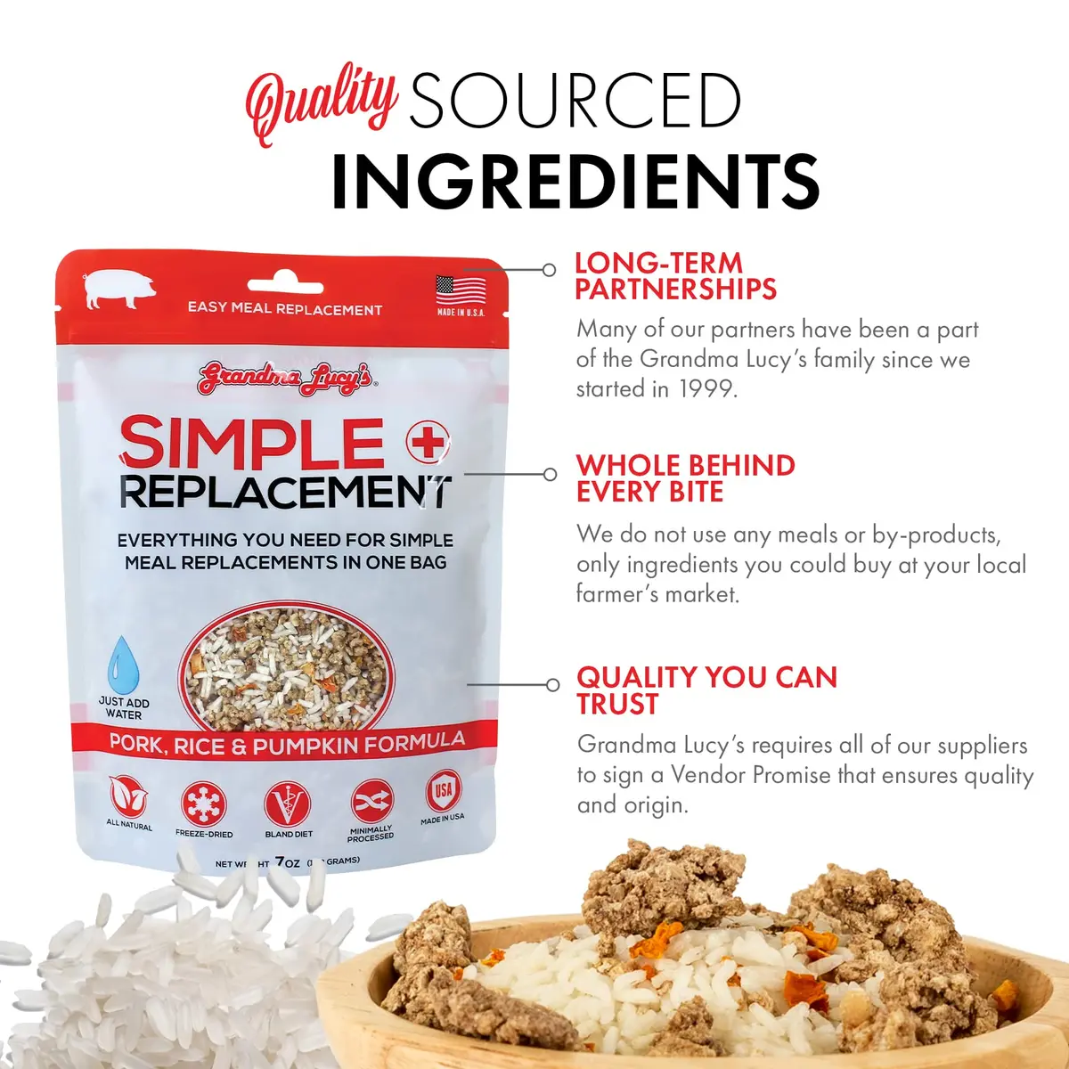 Grandma Lucy's Pork & Rice Digestive Remedy 7oz | Supports Sensitive Stomachs - view 5