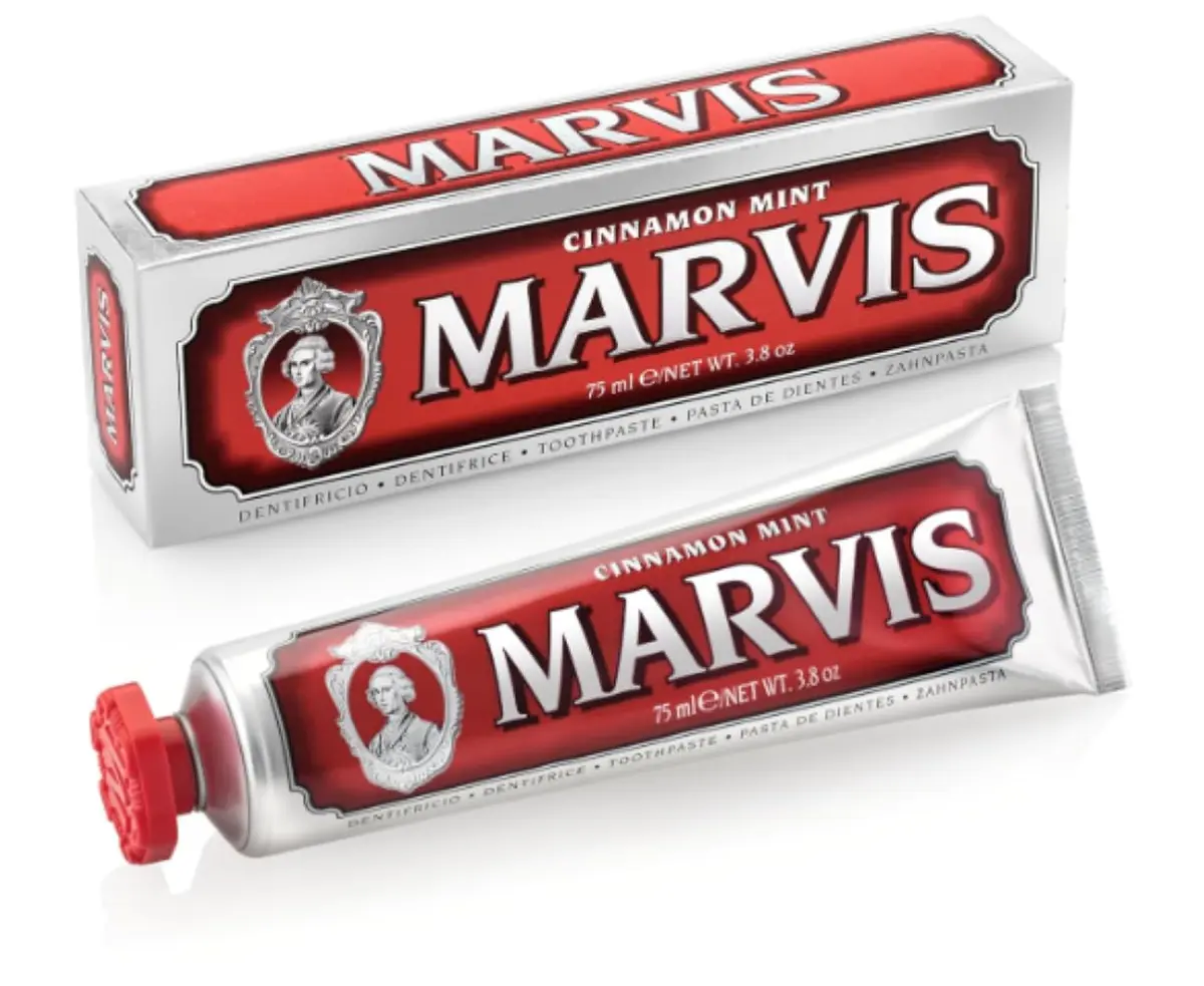 Marvis Cinnamon Mint Toothpaste 75ml (2.2 fl oz) | Made in Italy, Luxury Oral Care - main product image