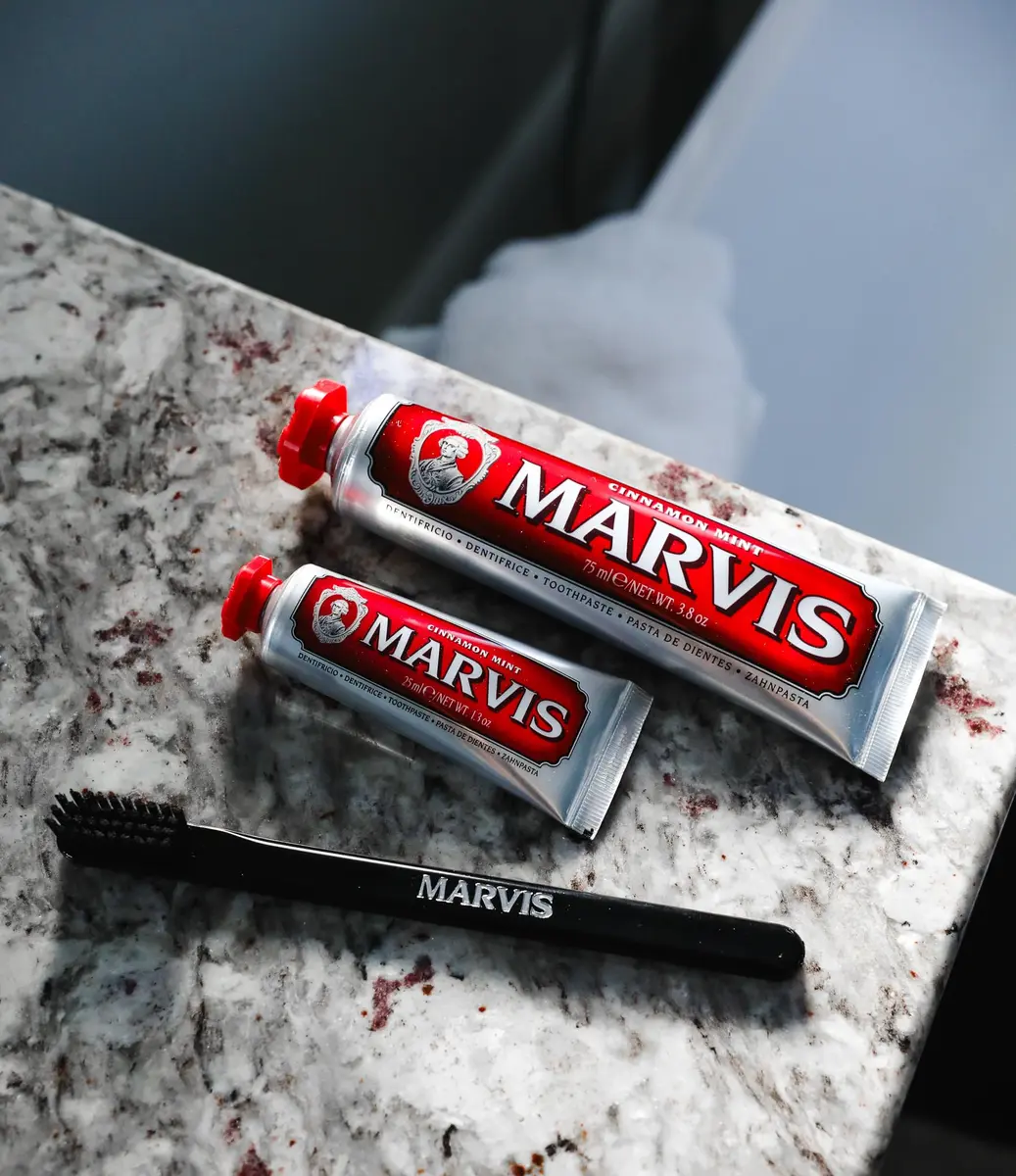 Marvis Cinnamon Mint Toothpaste 75ml (2.2 fl oz) | Made in Italy, Luxury Oral Care - view 6