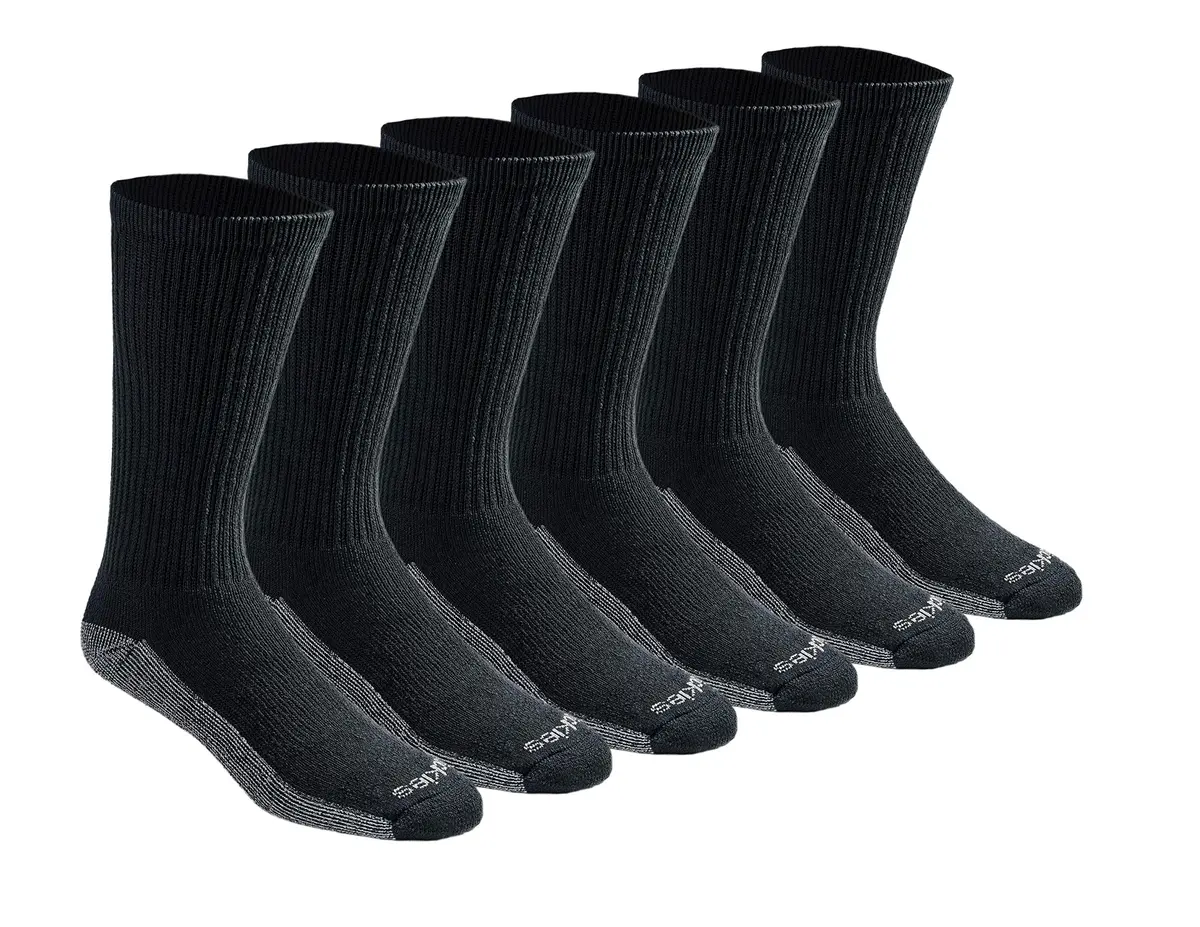 Dickies Dri-Tech Moisture Control Crew Socks Large | Breathable & Reinforced (70-120 chars) - main product image