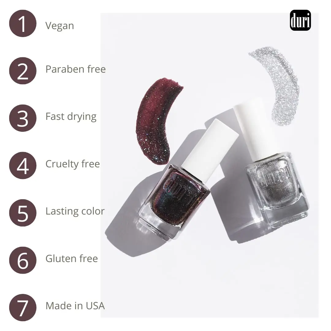duri Nail Polish Fire Saphphire 12.3ml (0.45 Fl Oz) | Glossy, Long-Lasting, Toxin-Conscious Formula - view 5