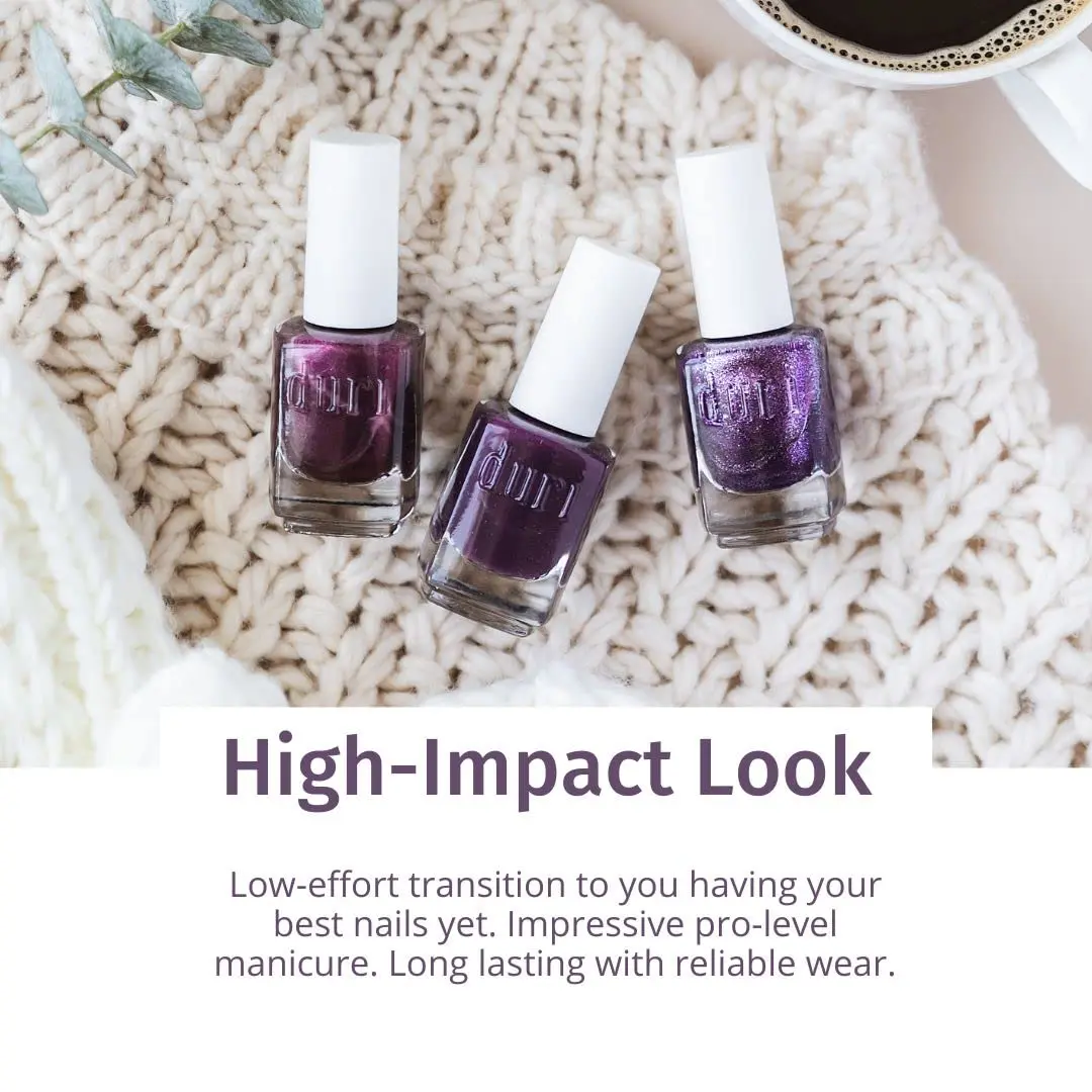 duri Nail Polish Fire Saphphire 12.3ml (0.45 Fl Oz) | Glossy, Long-Lasting, Toxin-Conscious Formula - view 4