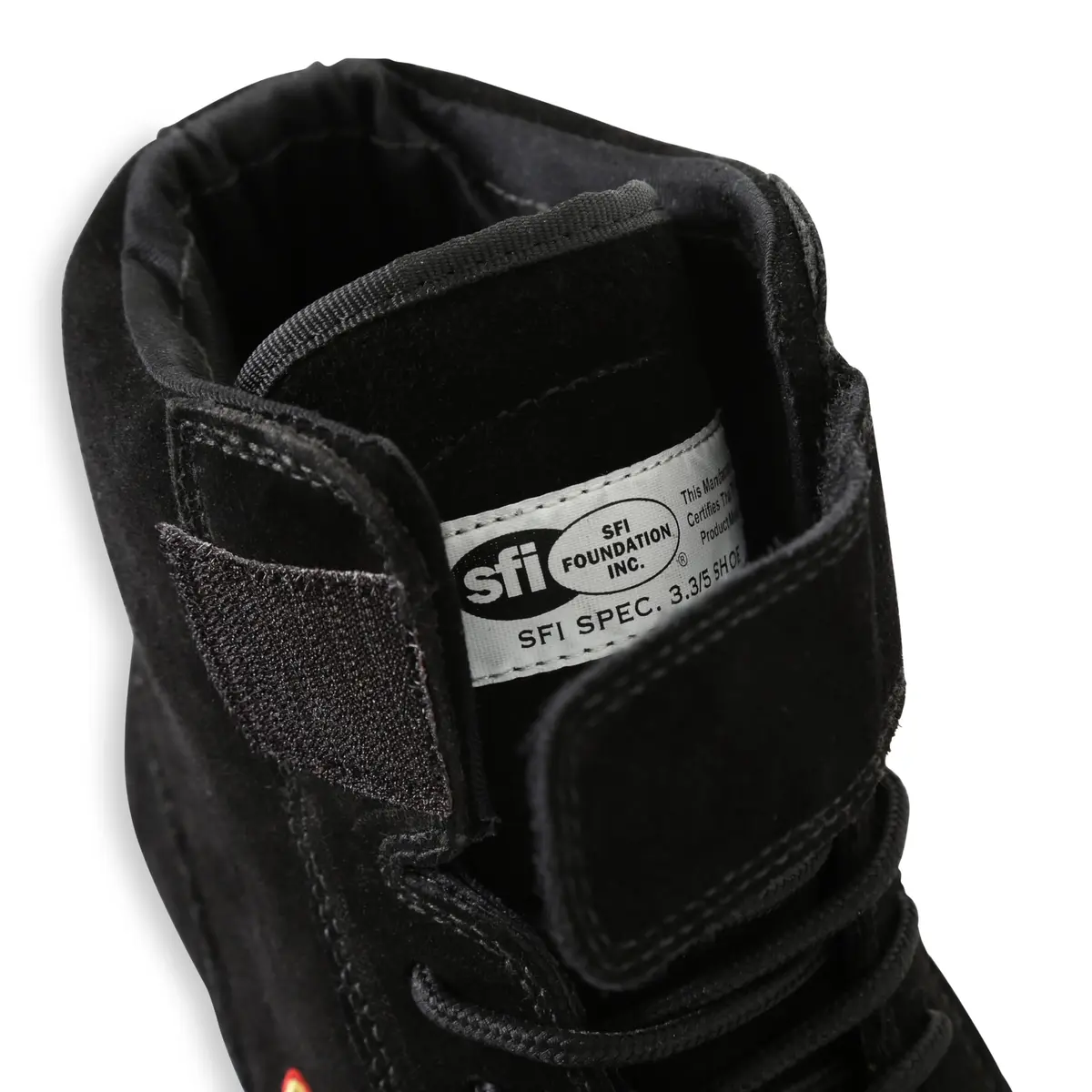 RaceQuip Racing Shoes Mid-Top SFI 3.3/5 Black Size 13 | Flame Retardant Suede Leather - view 3