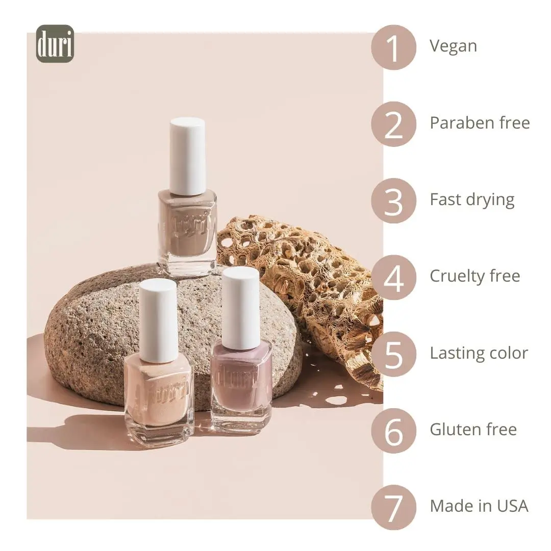 duri Nail Polish Senorita Peach 13ml (0.45 Fl Oz) | Long-Lasting Glossy Finish - view 4