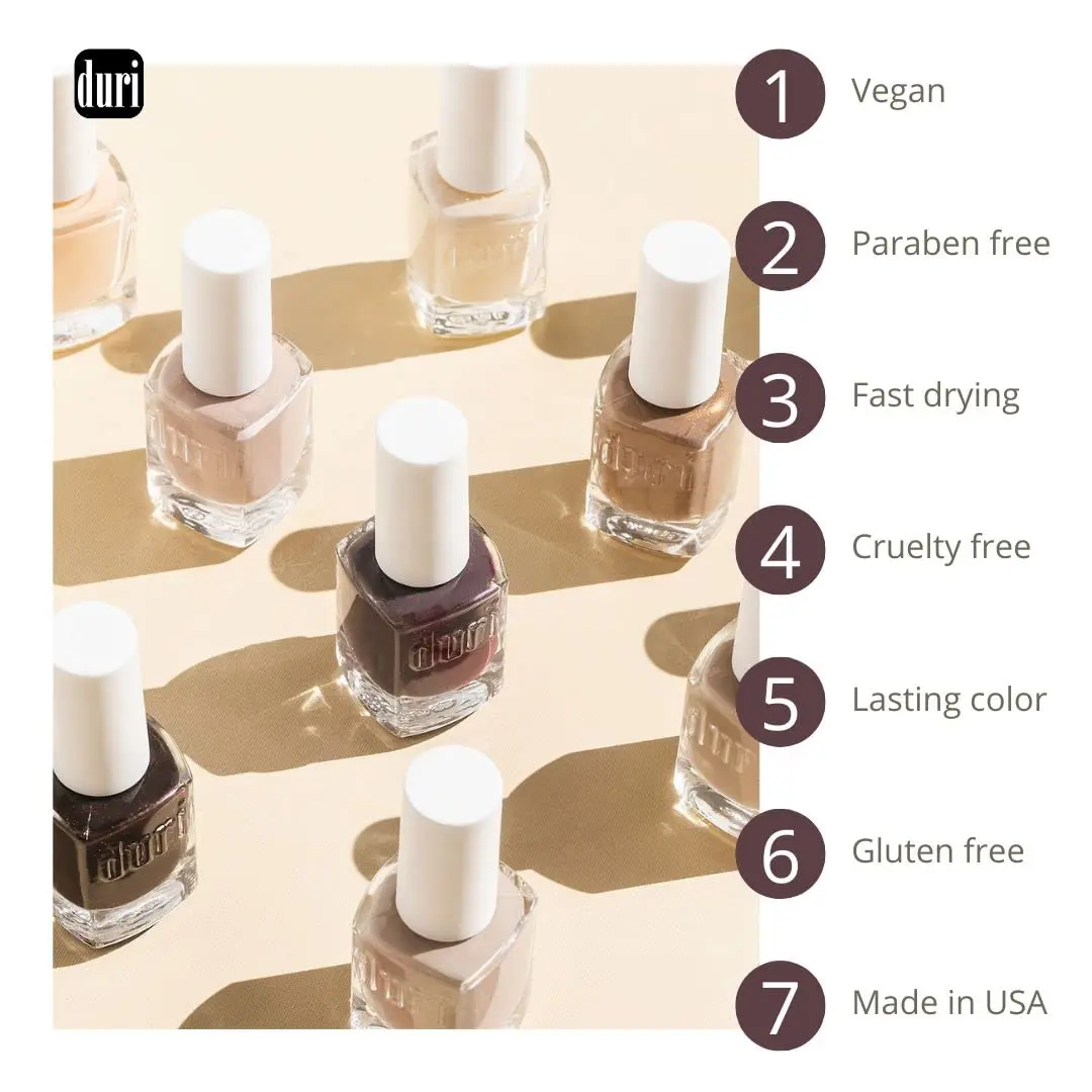 duri Nail Polish Cranberry Crush 13ml (0.45 Fl Oz) | Salon-Quality Super Glossy Finish - view 5