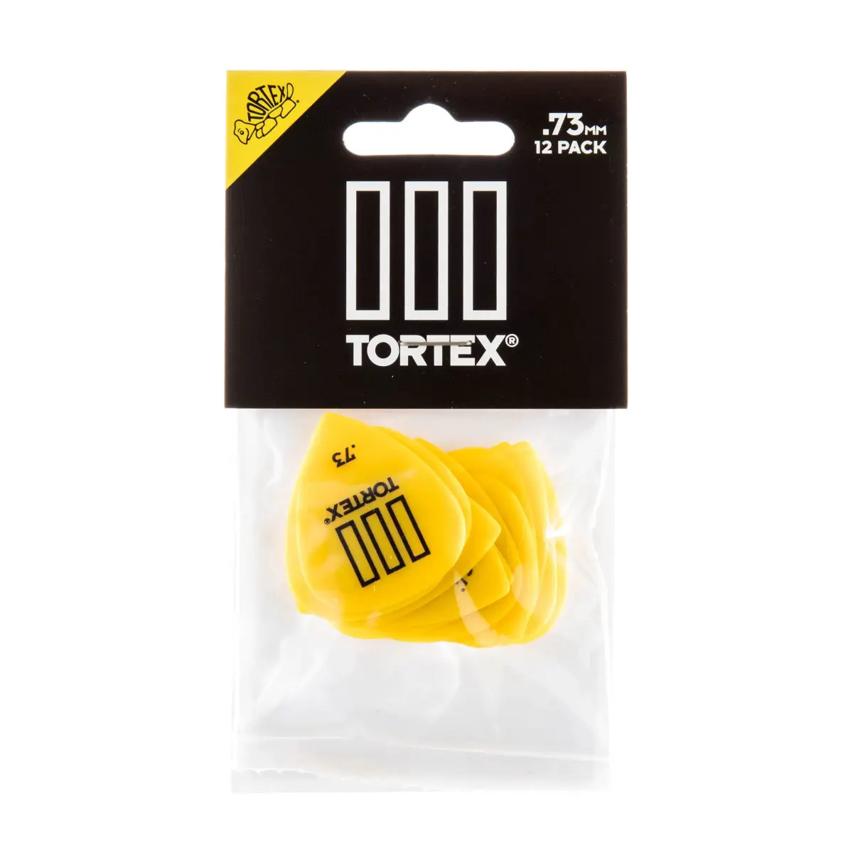 Jim Dunlop Tortex TIII Pick 0.73mm (Yellow) | 12 Pack Guitar Plectrums - view 4
