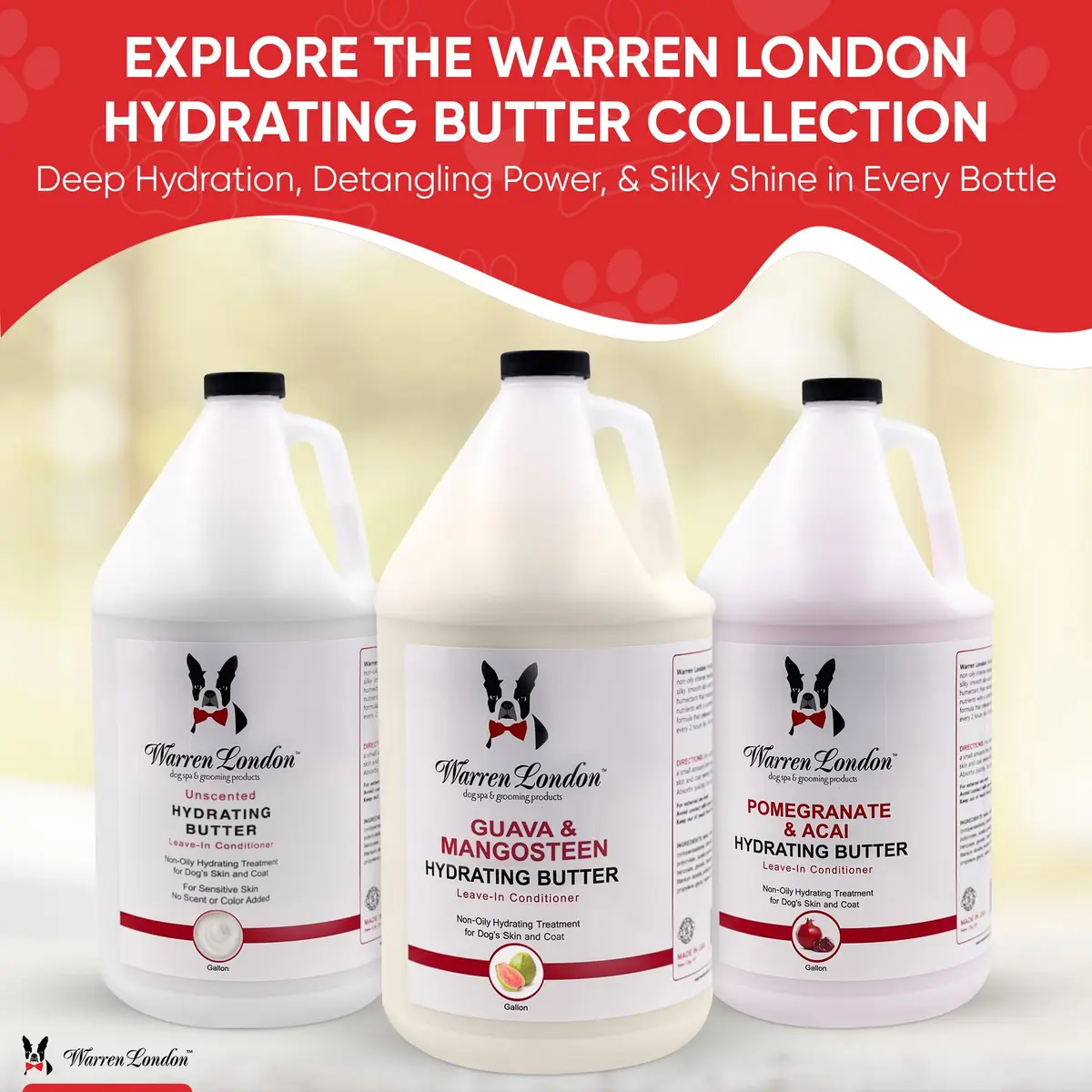 Warren London Hydrating Butter - Guava & Mango | 1 Gallon | 24-Hour Moisturizing for Dogs - view 3