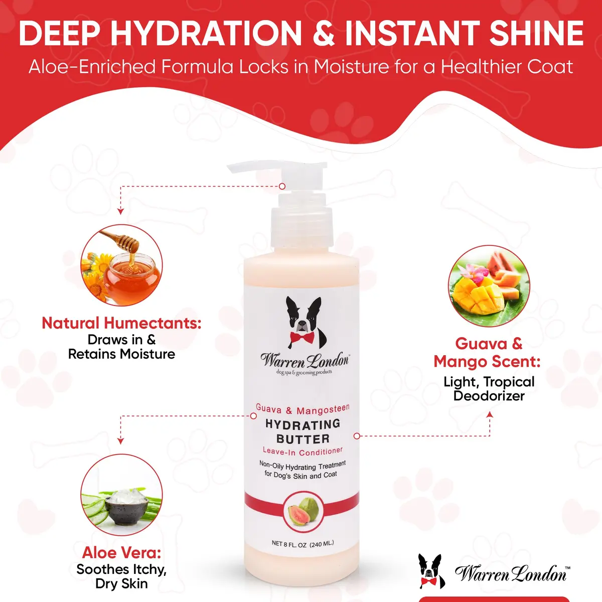 Warren London Hydrating Butter - Guava & Mango | 1 Gallon | 24-Hour Moisturizing for Dogs - view 4