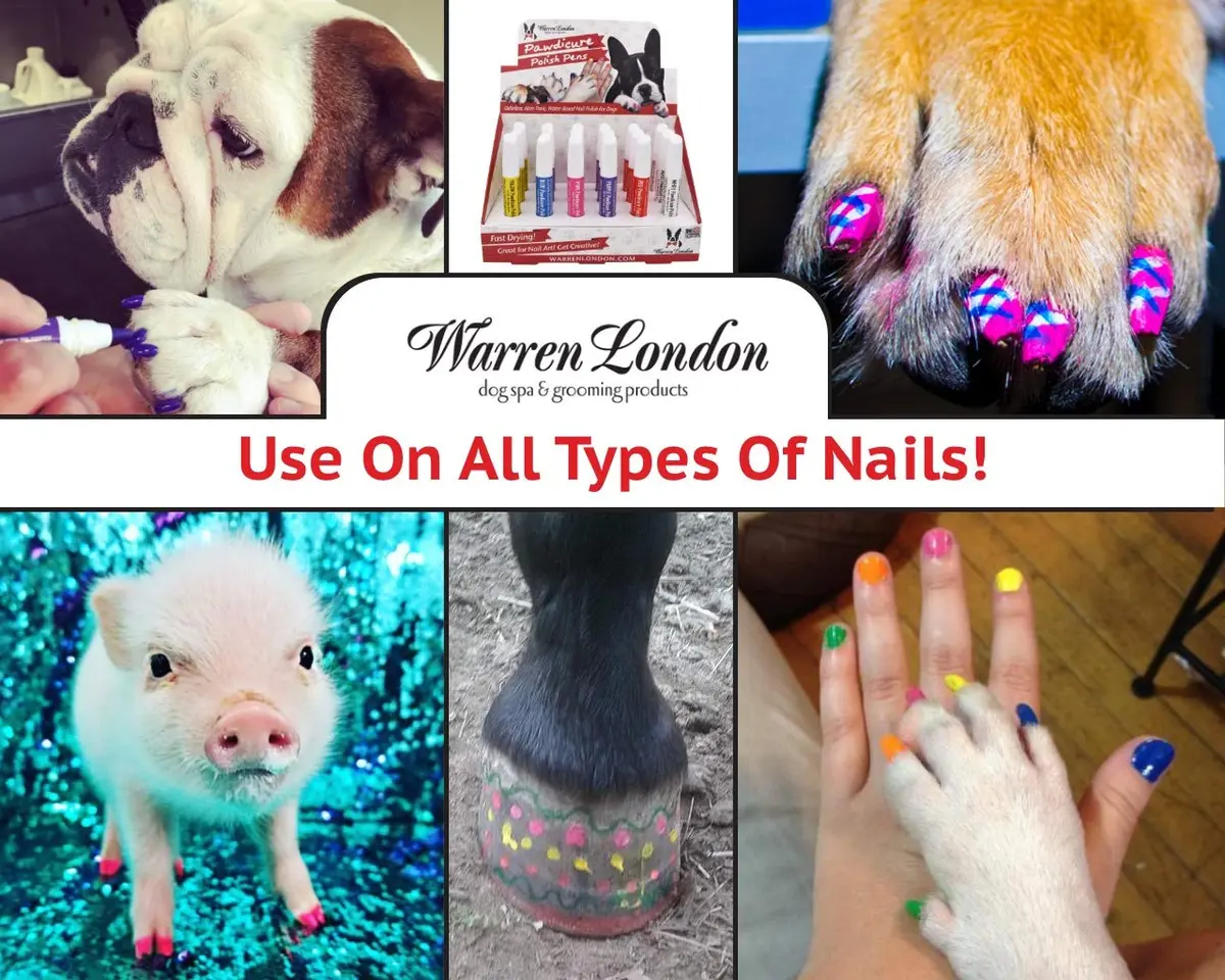 Warren London Pawdicure Dog Nail Polish Pens | Made in USA | Quick Dry, Low Odor, Non-Toxic | 13 Colors | Pink - view 4