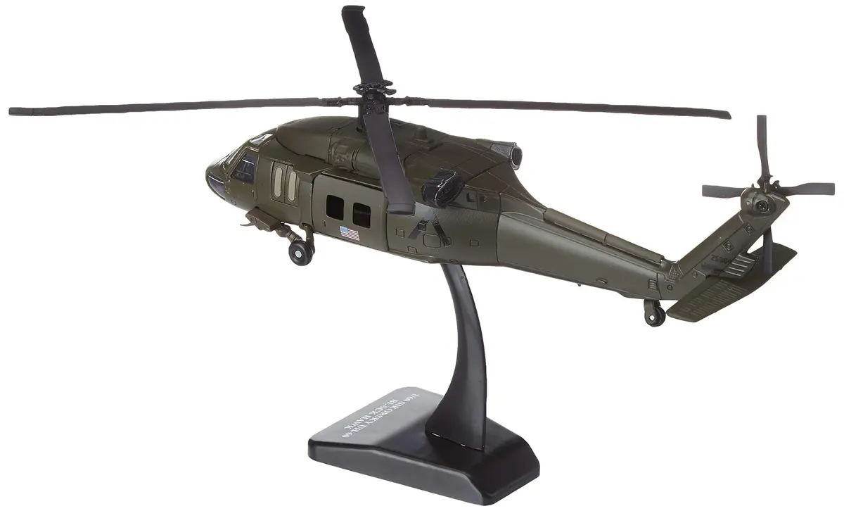 NewRay Sky Pilot UH-60 Black Hawk Diecast Helicopter 9.5 inches | Detailed 1:60 Scale Replica - view 2