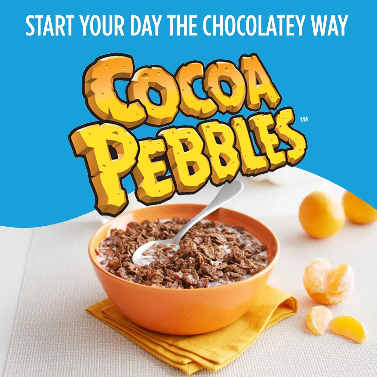 Pebbles Cocoa Chocolate Breakfast Cereal Cups, Gluten Free, 2 oz (56g) | Pack of 12 - view 3