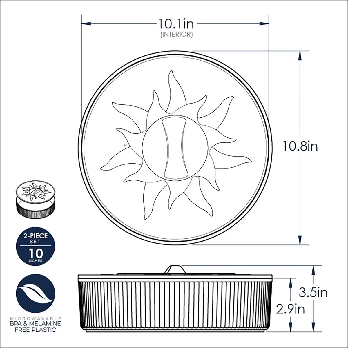 Nordic Ware Microwave Tortilla and Pancake Warmer, 10-Inch | Fits Large Tortillas & More - view 5