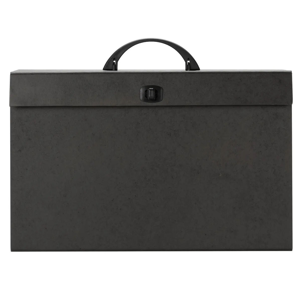 Smead A-Z and Subject Expanding File Box, 19 Pockets, Legal Size, Black | Heavy-Duty Board Exterior - view 2