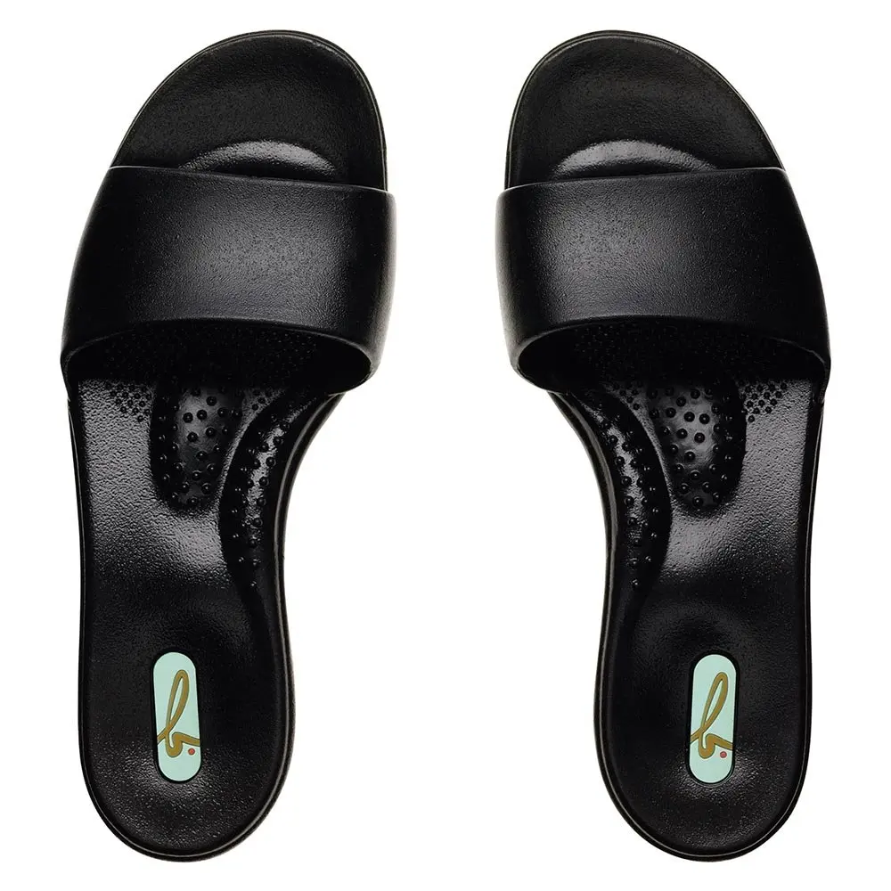 Oka-B Women's Grace Slide, Licorice, Size 6.5-7.5 M | Ergonomic Comfort & Eco-Friendly Design - view 2