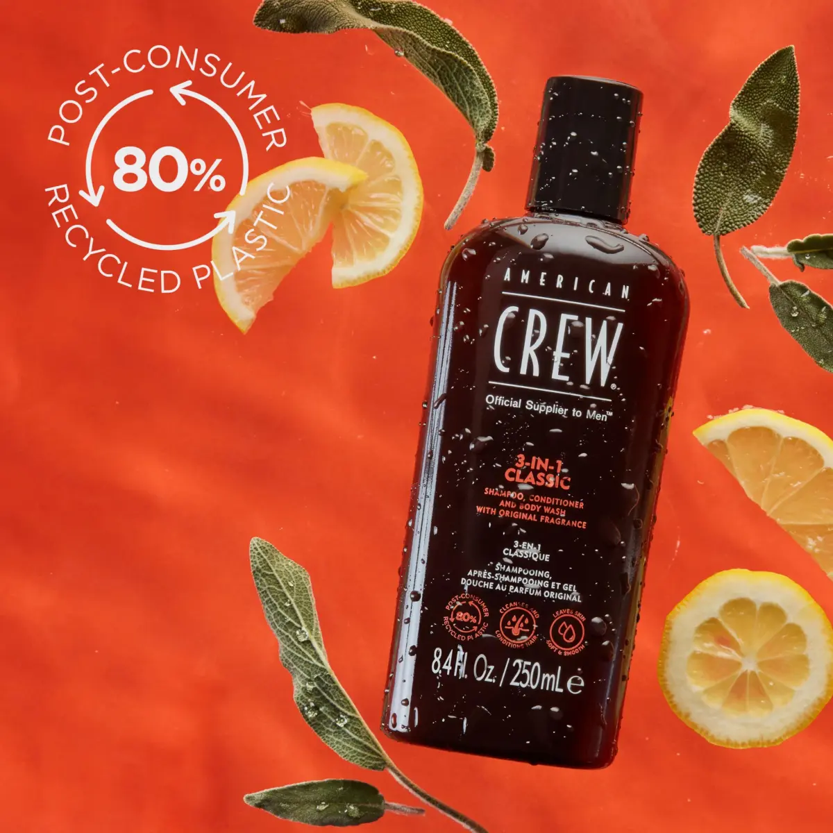 American Crew 3-in-1 Shampoo, Conditioner & Body Wash 450ml (15.2 fl oz) | Classic Scent for Men - view 4