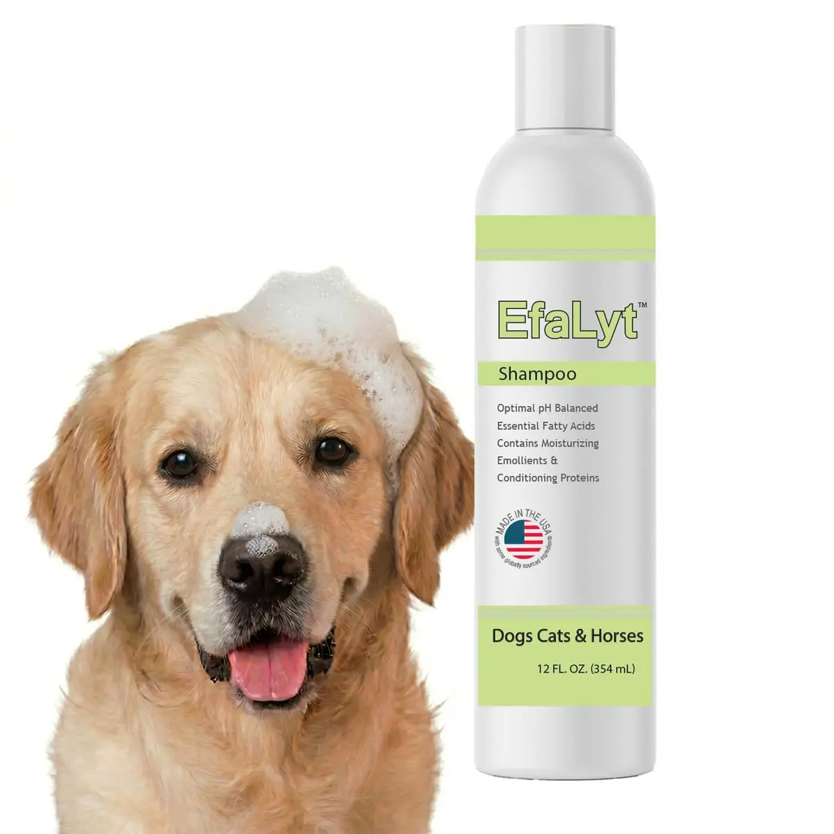 EfaLyt Pet Shampoo and Cream Rinse Set, Hypoallergenic Formula with Essential Fatty Acids, 12 fl oz (Cream Rinse) | Natural Moisturizing for Pets - main product image