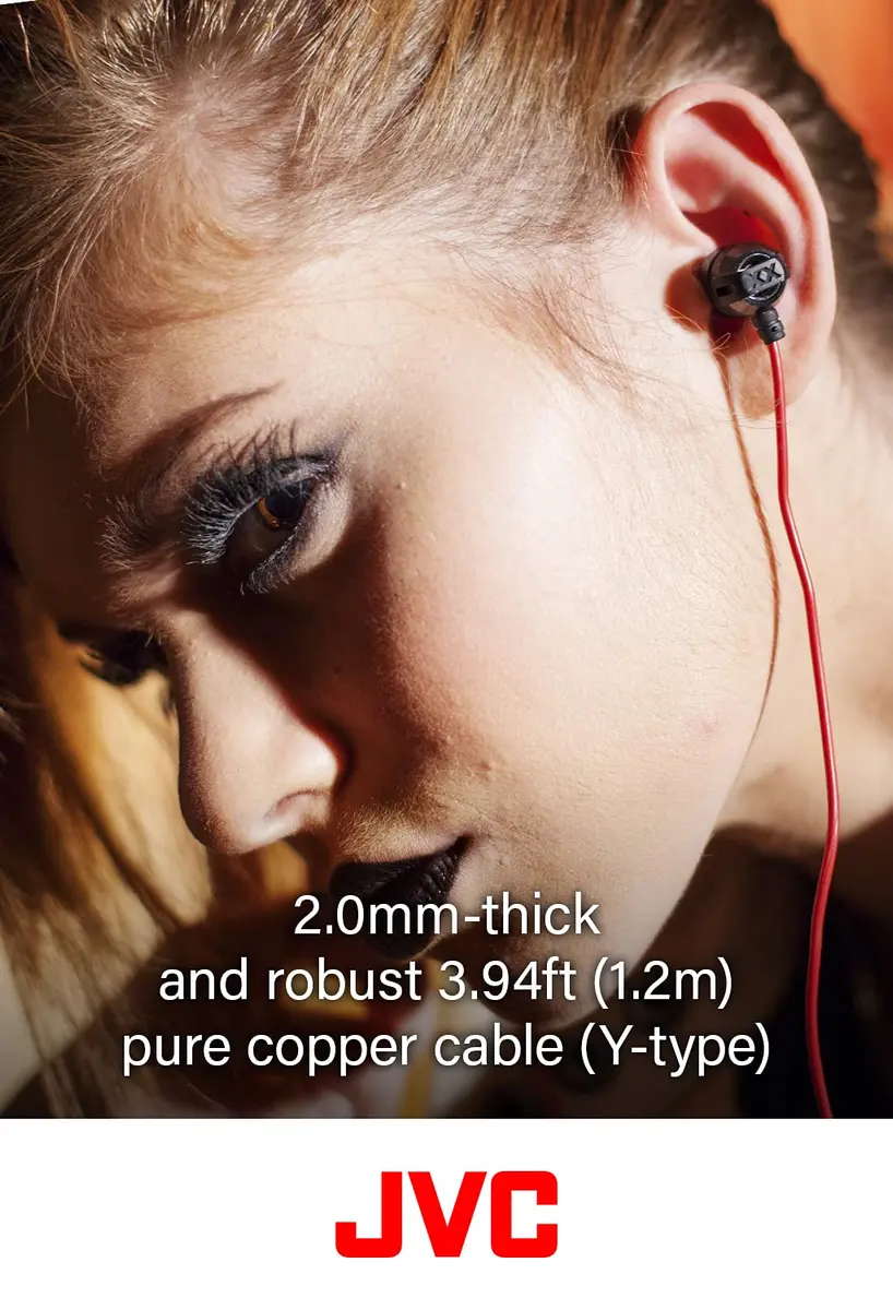 JVC Headphone Xtreme-Xplosivs Wired Earbud Headphones 1.2m | Deep Bass & Excellent Sound - view 6