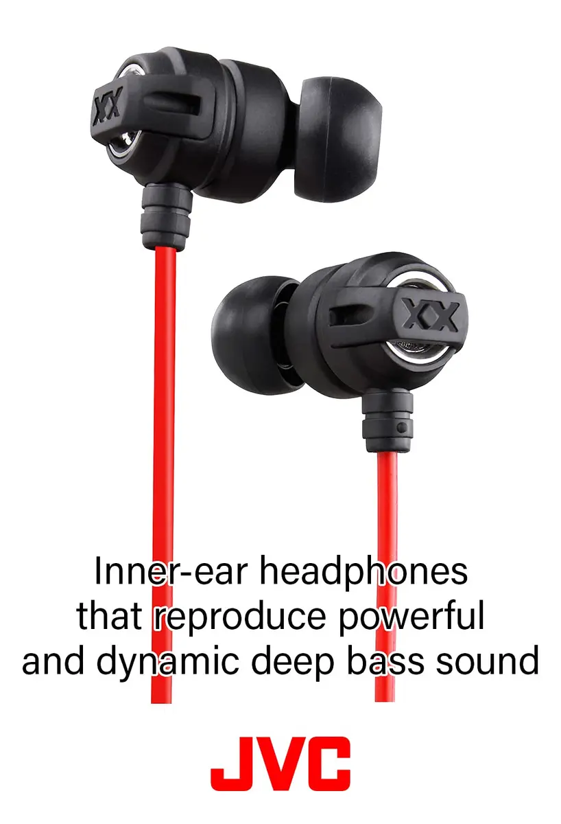 JVC Headphone Xtreme-Xplosivs Wired Earbud Headphones 1.2m | Deep Bass & Excellent Sound - view 2