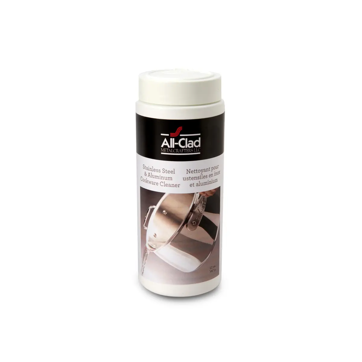 All-Clad Stainless Steel Cleaner Powder 340g (12 Oz) | Restores Shine on Pots & Pans - main product image