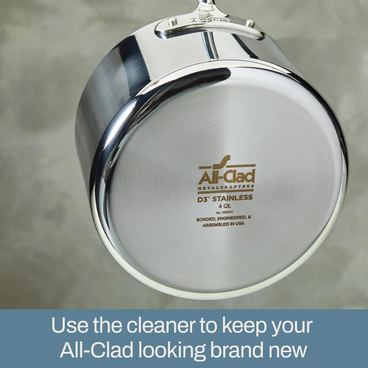 All-Clad Stainless Steel Cleaner Powder 340g (12 Oz) | Restores Shine on Pots & Pans - view 2