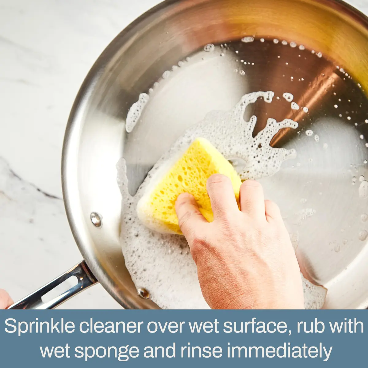All-Clad Stainless Steel Cleaner Powder 340g (12 Oz) | Restores Shine on Pots & Pans - view 3