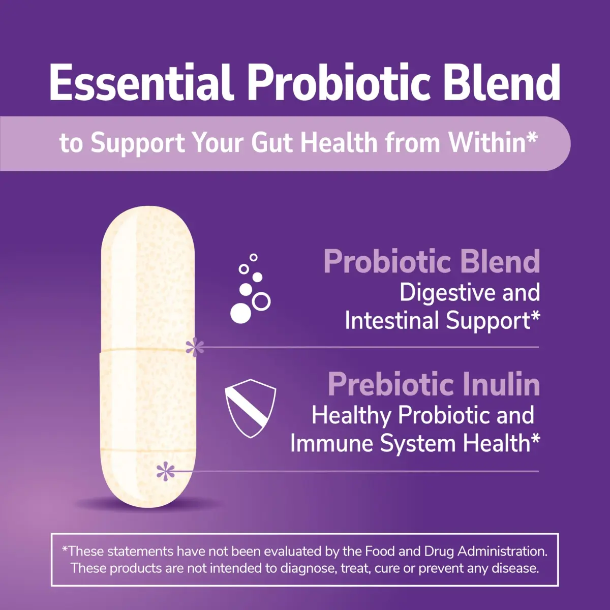 21st Century Acidophilus Probiotic Supplement Capsules 100 Count | Supports Digestive Health & Immune System - view 2