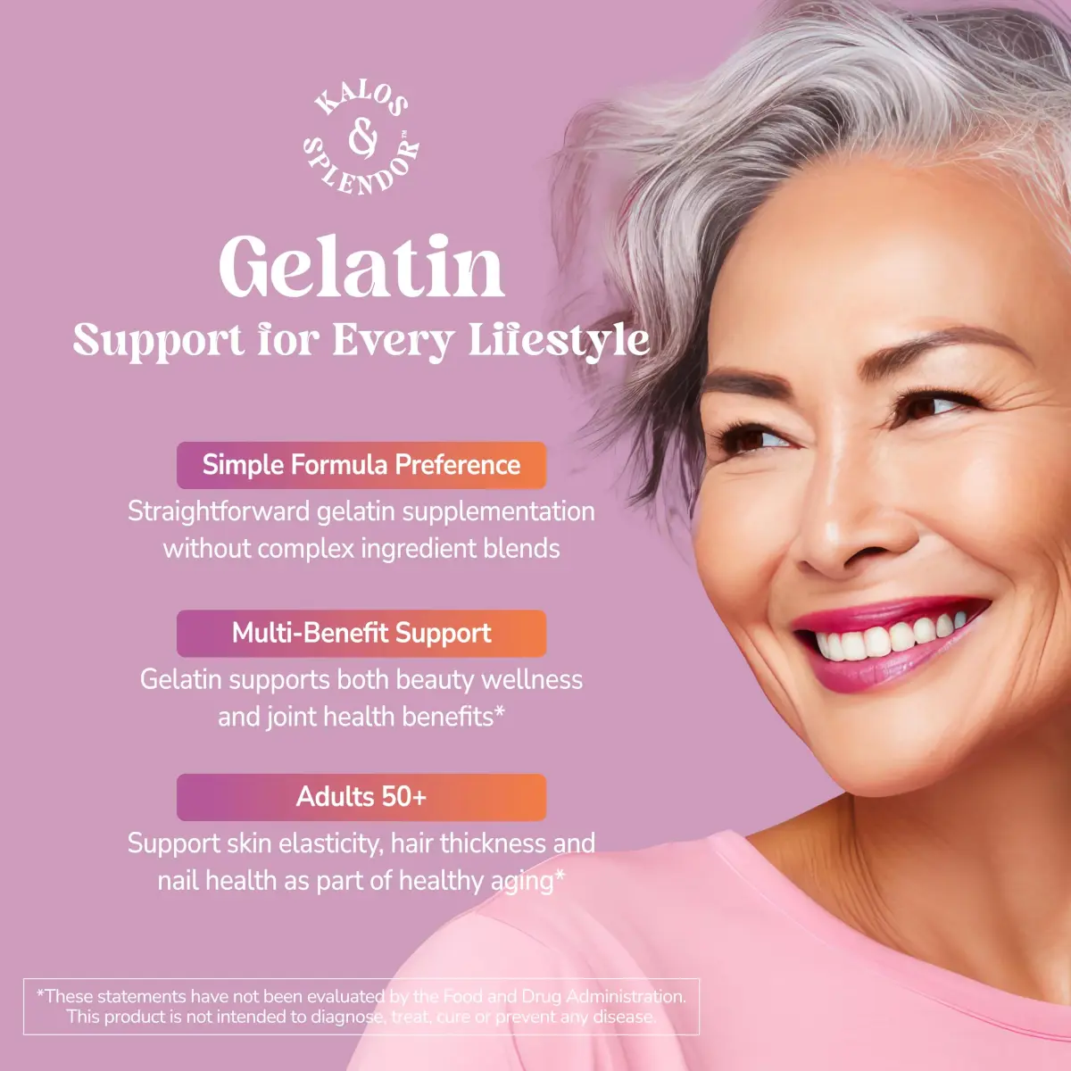 21st Century Gelatin 600mg Capsules 100 Count | Supports Hair, Skin, Nails & Cartilage - view 3