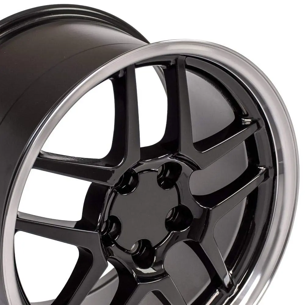 OE Wheels CV04 18x10.5 Gloss Black Machined Lip | 5x120.65 Bolt Pattern, 56ET Offset - view 5