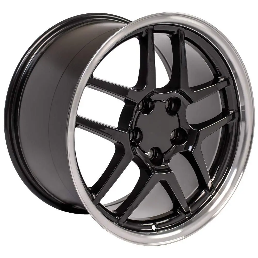 OE Wheels CV04 18x10.5 Gloss Black Machined Lip | 5x120.65 Bolt Pattern, 56ET Offset - view 3