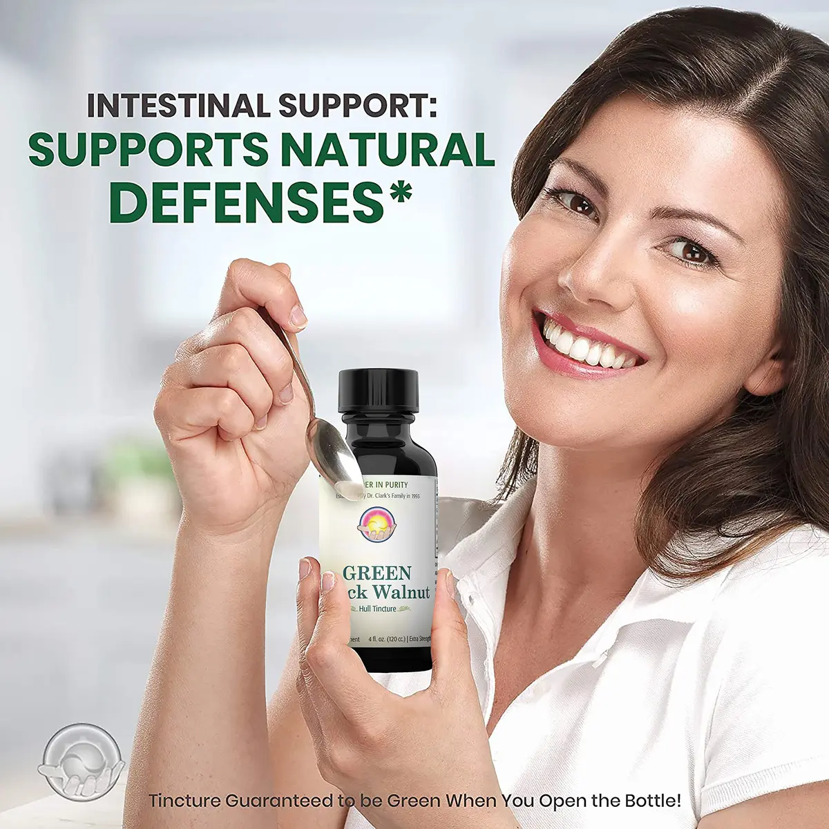 Dr Clark Store Green Black Walnut Hull Tincture Extract 118ml (4 Fl Oz) | Supports Intestinal Microbial Balance - view 7
