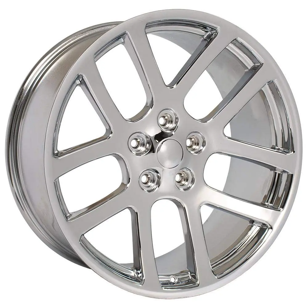 OE Wheels DG51 22x10 Chrome Rim | 5x139.7 Bolt Pattern, 25.4ET Offset, 22 Inch Diameter - view 3
