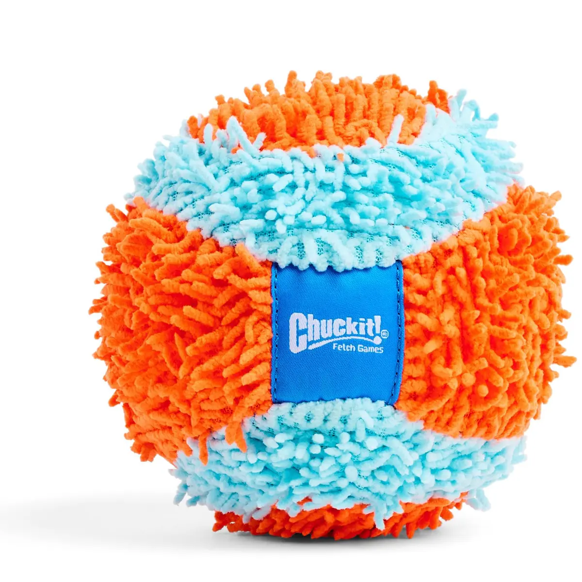Chuckit! Indoor Fetch Ball Dog Toy, 4.75in, Orange & Blue | Gentle on Mouth, Long-Lasting Indoor Play - view 4