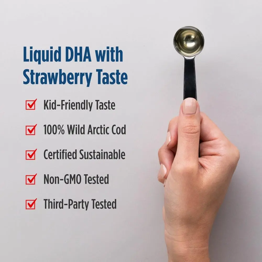 Nordic Naturals Children's DHA, 530 mg Omega-3 Fish Oil - Strawberry - 16oz | Supports Brain & Immunity - view 4