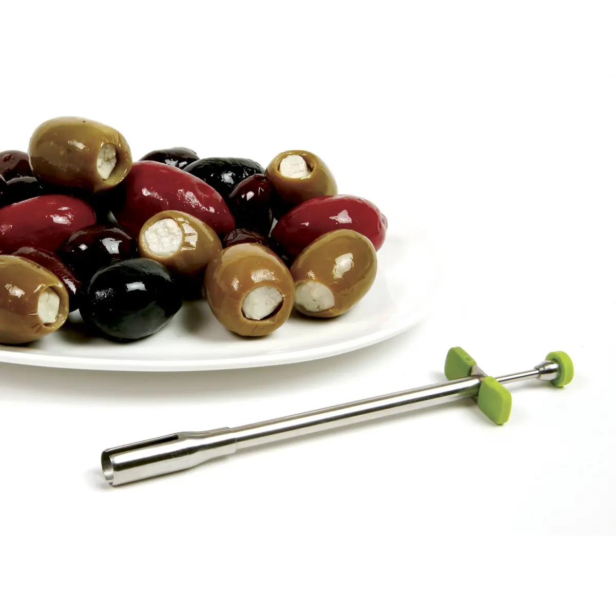 Norpro Stainless Steel Olive Stuffer with Comfort Grips, Green | 13.5cm (5.25") - view 5