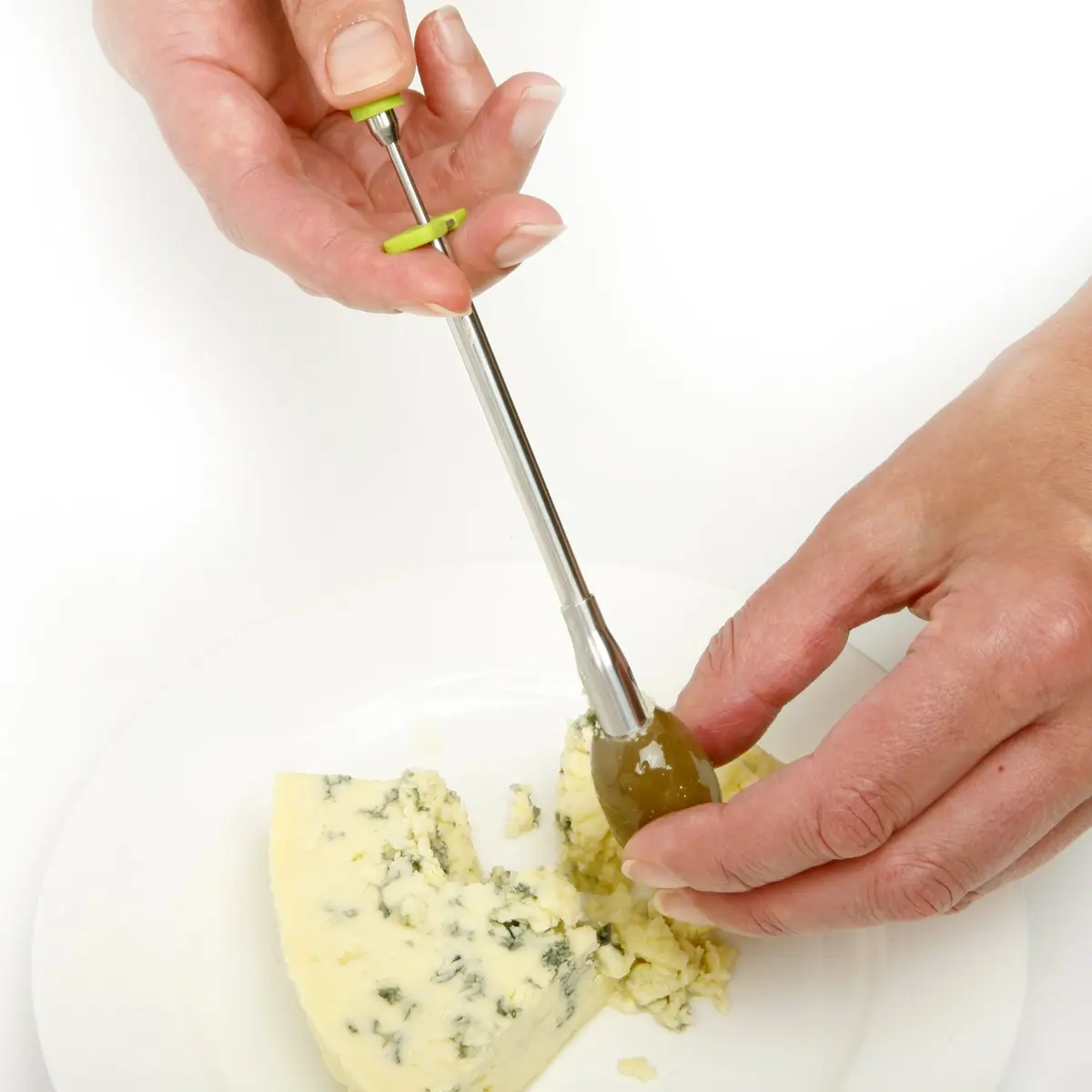 Norpro Stainless Steel Olive Stuffer with Comfort Grips, Green | 13.5cm (5.25") - view 3